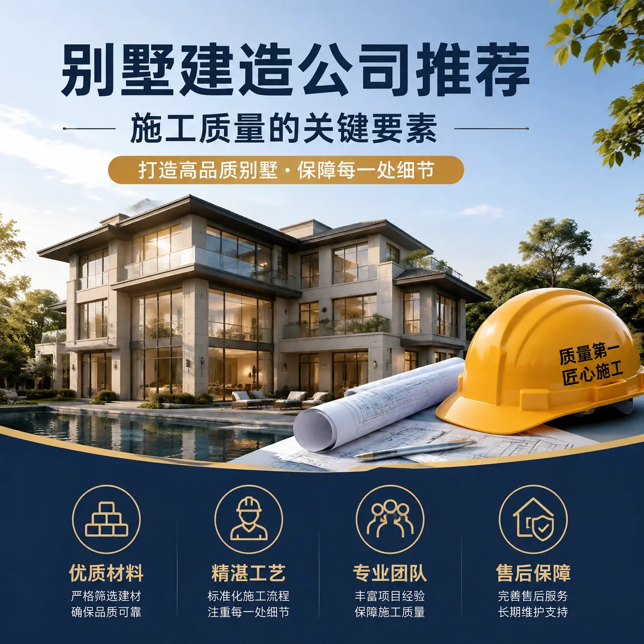 别墅建造公司推荐： 黔西南 施工质量的关键要素