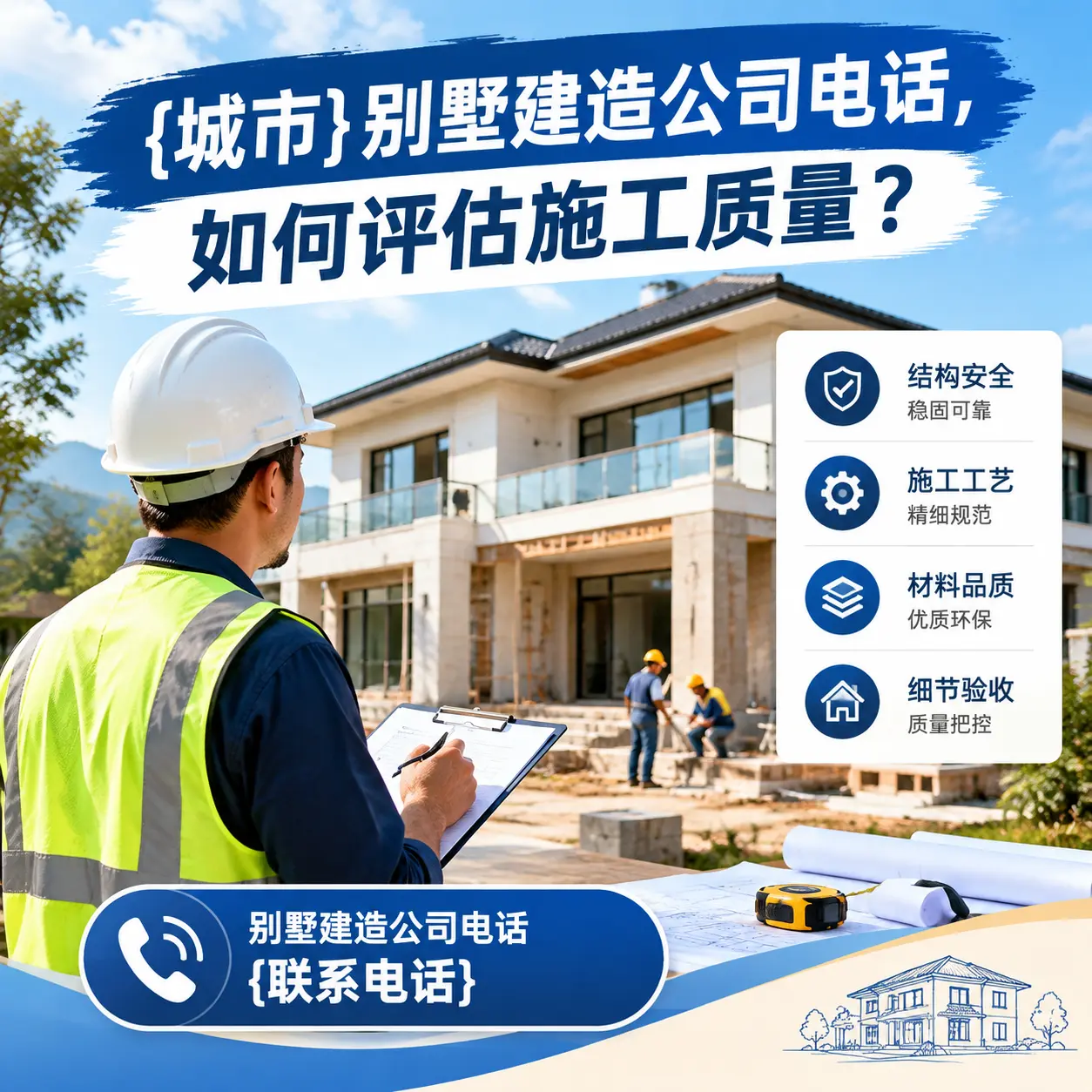 黔西南别墅建造公司电话,如何评估施工质量?