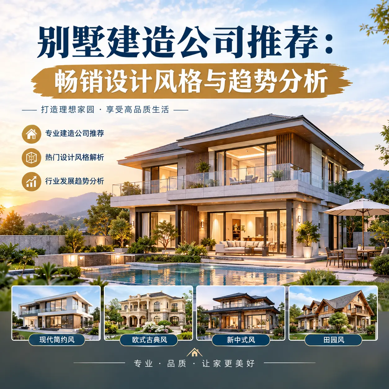 别墅建造公司推荐: 黔西南 畅销设计风格与趋势分析