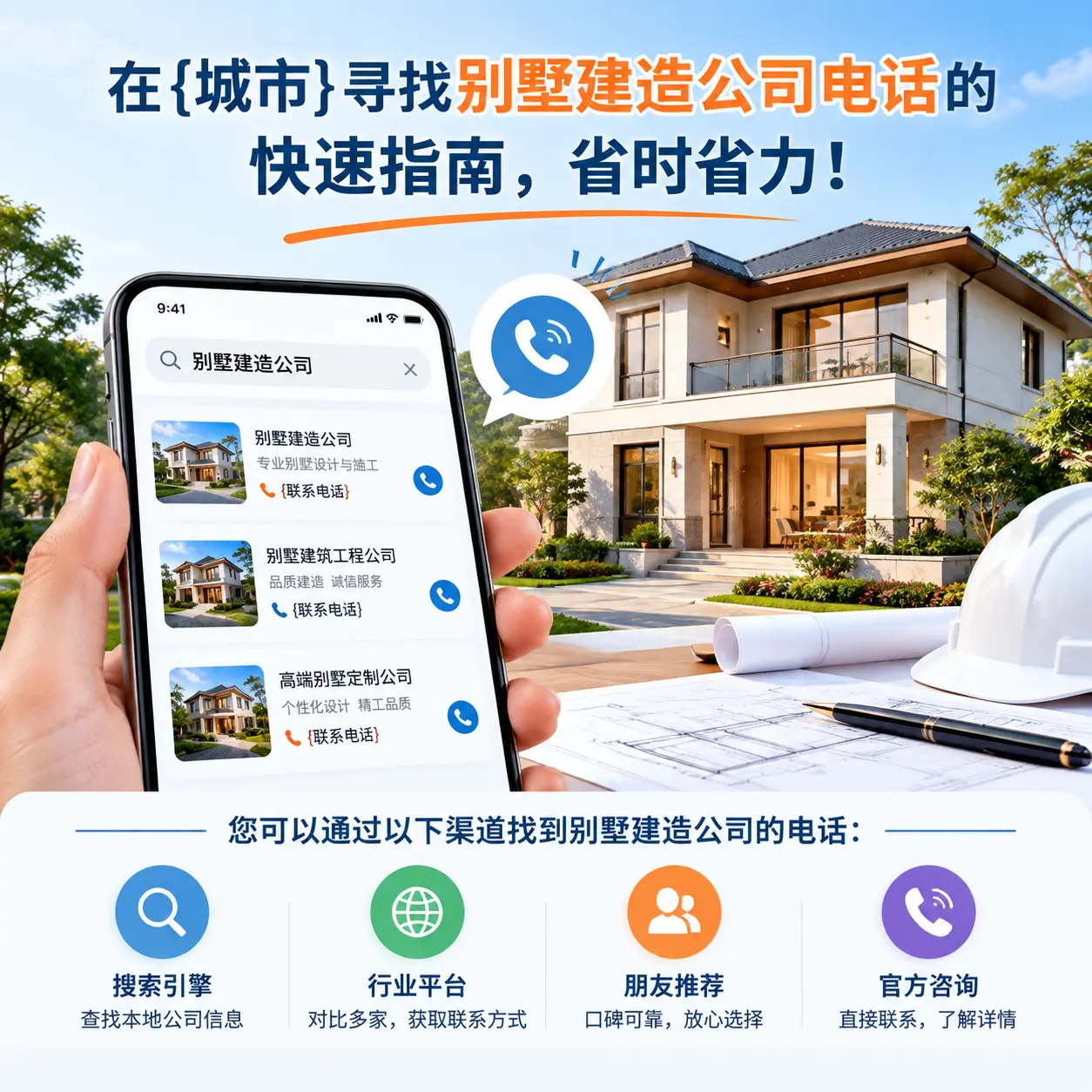 在黔西南寻找别墅建造公司电话的快速指南,省时省力!