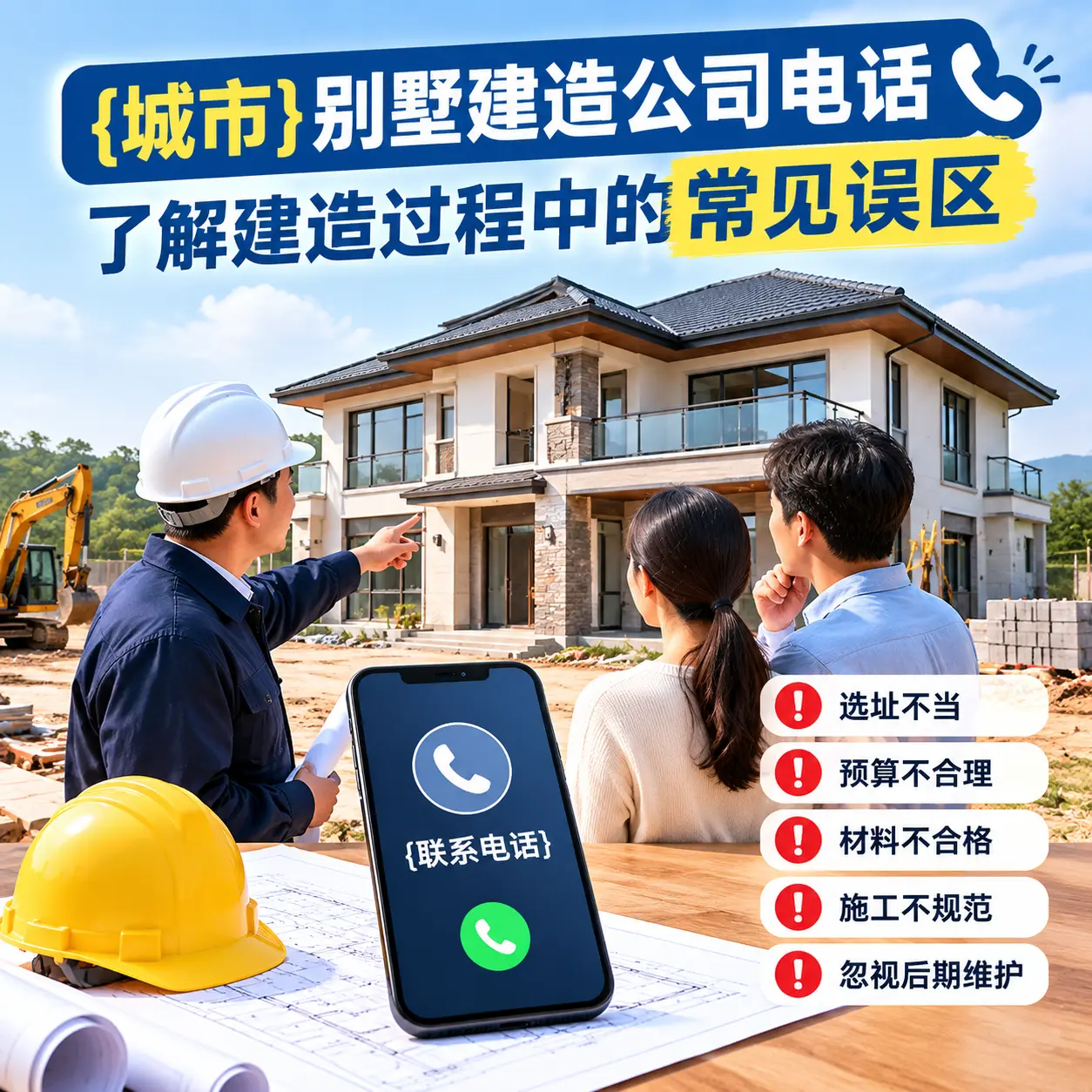 黔西南别墅建造公司电话，了解建造过程中的常见误区