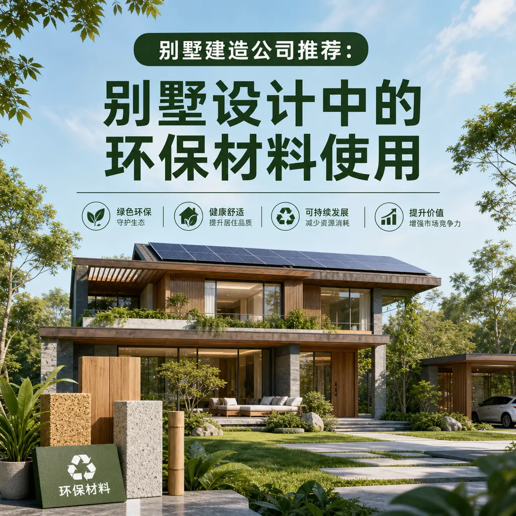 别墅建造公司推荐: 黔西南 别墅设计中的环保材料使用